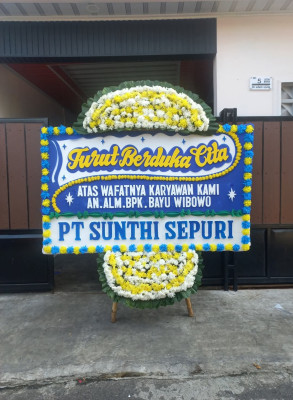Papan Bunga Duka di Ciruas